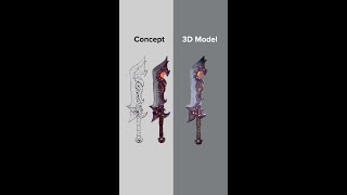 Stylized Fantasy Sword – Concept to 3D Model
