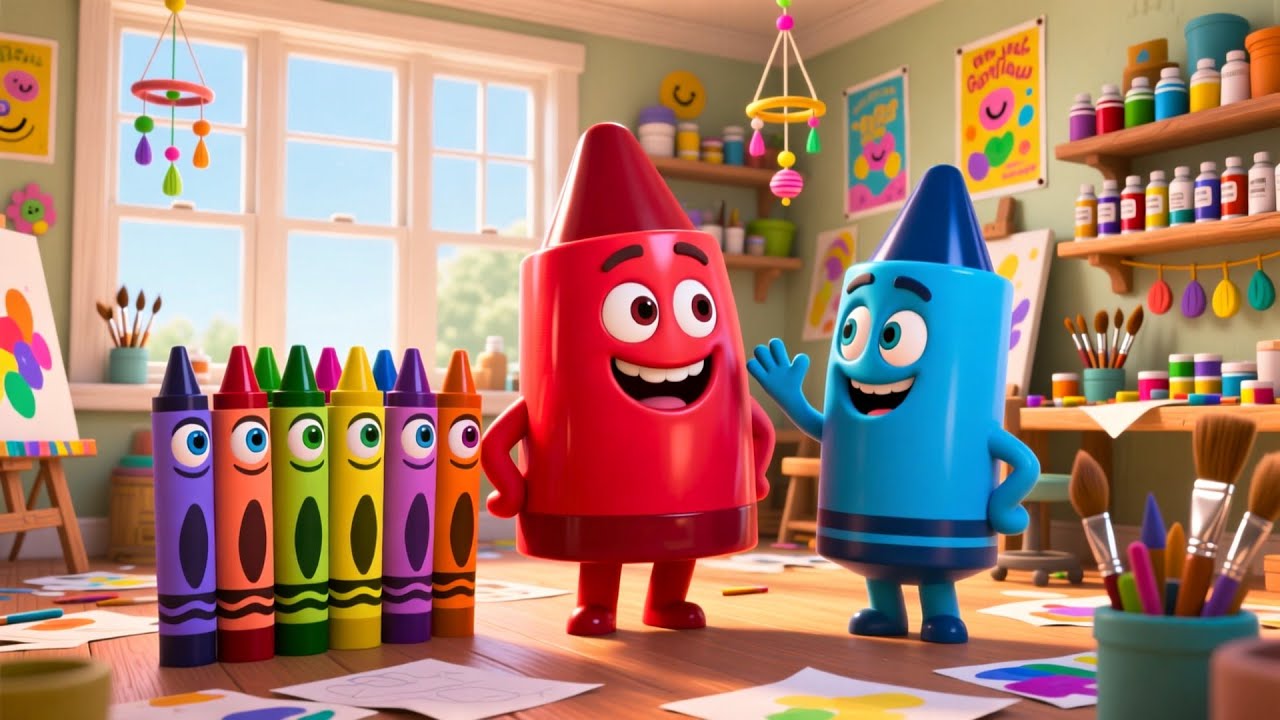 The Talking Crayon Box 🖍️🎨 | Fun Colors, Drawing, and Learning Adventure for Kids | Preschoo