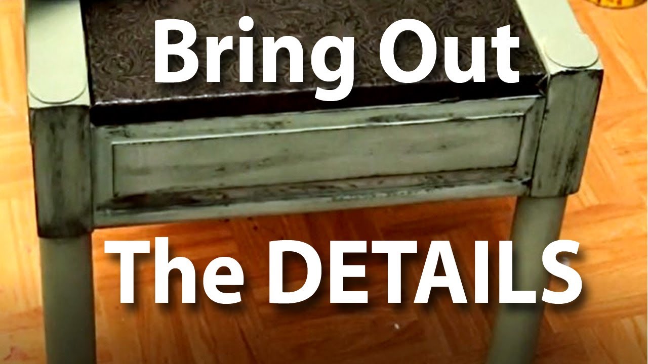 HOW TO DRY BRUSH WITH CHALK PAINT ADD DIMENSION TO PAINTED FURNITURE