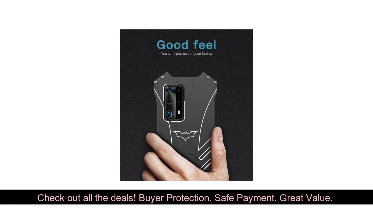 For Huawei P40 Case Luxury Cover Bumper Thin Hard 360 Protective Shell Metal Bumper For Huawei P40