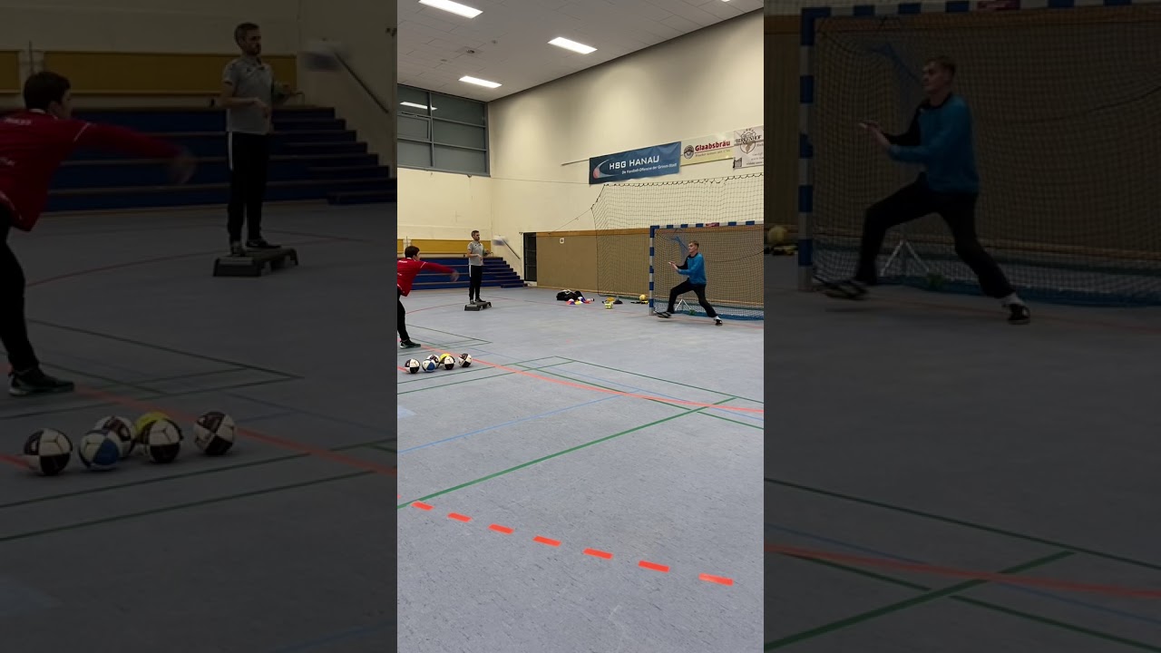 HandballTorwarttraining Mehrere spielnahe Situationen in einer Übung