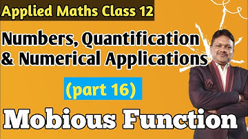 Mobious function | Number theory | chapter 1 applied maths class 12 | Gaur classes