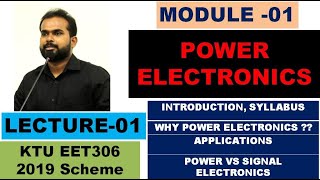 Power Electronics #1 |KTU EET 306|S6| Introduction| Syllabus| Converters|Power Vs Signal Electronics screenshot 2