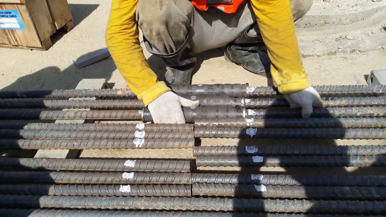 Comoro Upriver BridgeTimor Leste, Setting rebar coupler, Repair