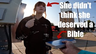 Crosswalking: She Didn't Think She Deserved a Bible