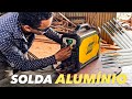 SOLDA ALUMÍNIO COM ELETRODO, veja o passo a passo. #metalúrgica #usinagem