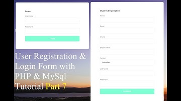 User Registration and Login Form with PHP and MySQL Tutorial 7 - Add Registered Date