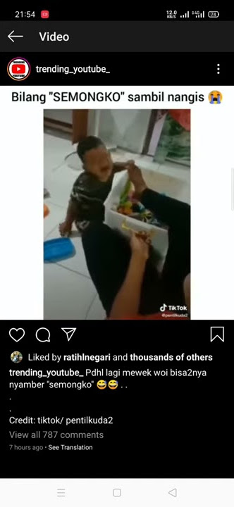 Bocah nangis bilang SEMONGKO!! GEMESS!!