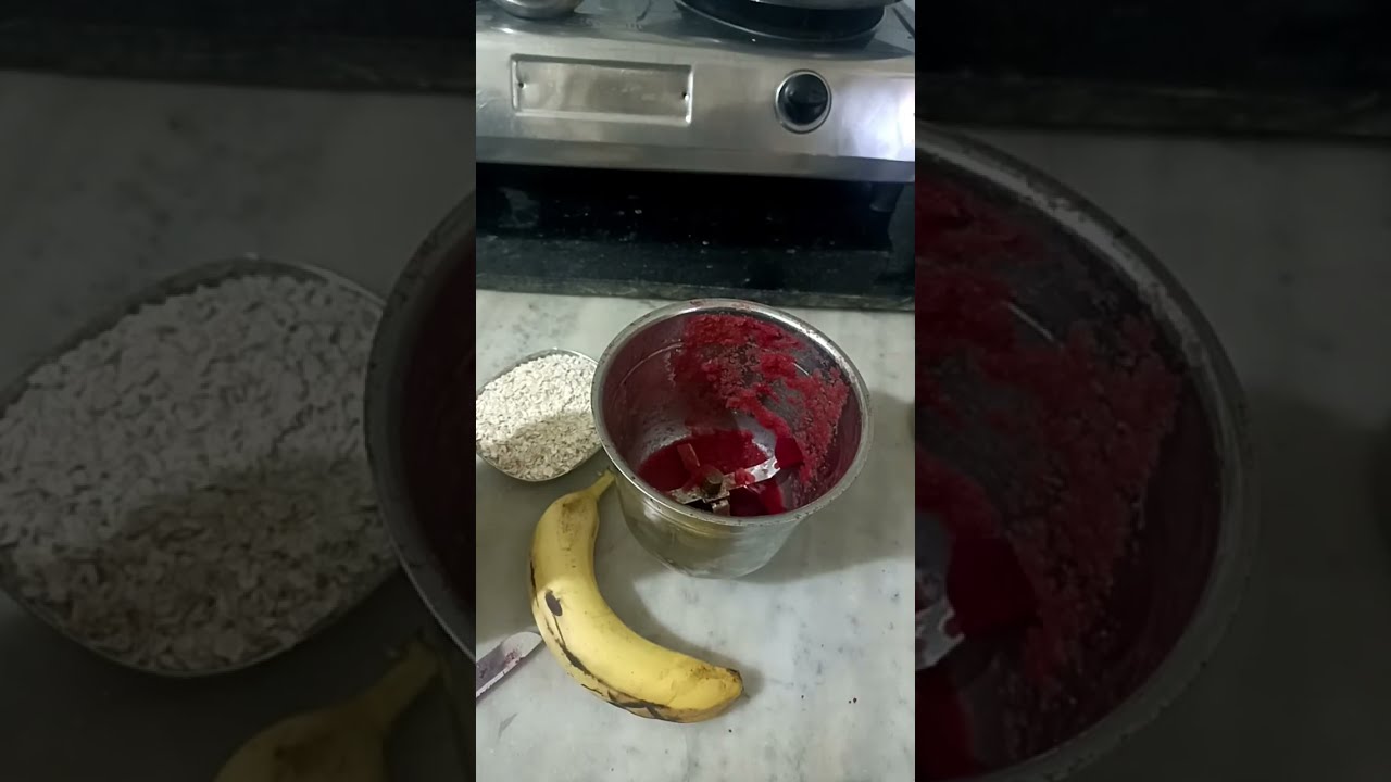 DESI COOKING CHANNEL is live! oats beetroot banana pancakes 🥞