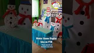 PTM display idea on winter Theme | Art by Dua Sheikh