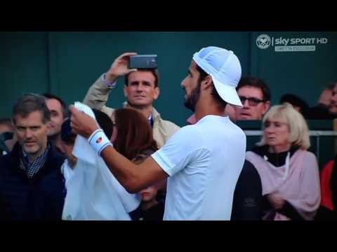 Fognini and Lopez Fight at Wimbledon after match