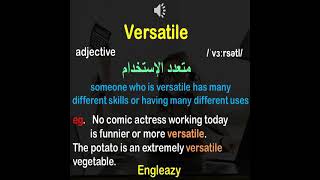 Advanced Vocabulary list/Versatile/learn English Vocabulary