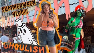 100 Days Until Halloween!! RAINY GHOST MUSEUM & RETRO HAUNTED HOUSE TRAVEL VLOG!! 