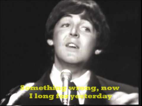 The Beatles Yesterday-With Lyrics
