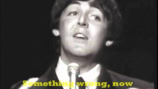 Video thumbnail of "The Beatles Yesterday-With Lyrics"