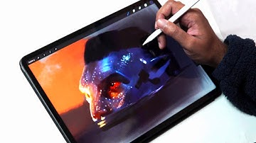 Digital portrait painting of Avatar the way of water on iPad Pro /TimeLapse | Abhisketch