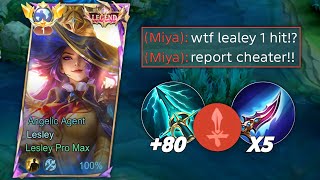 MOONTON THANKS FOR THIS NEW LESLEY ONE SHOT BUILD 2026!😻✨ (ONE SHOT TRICKS) | BEST SKIN 2026