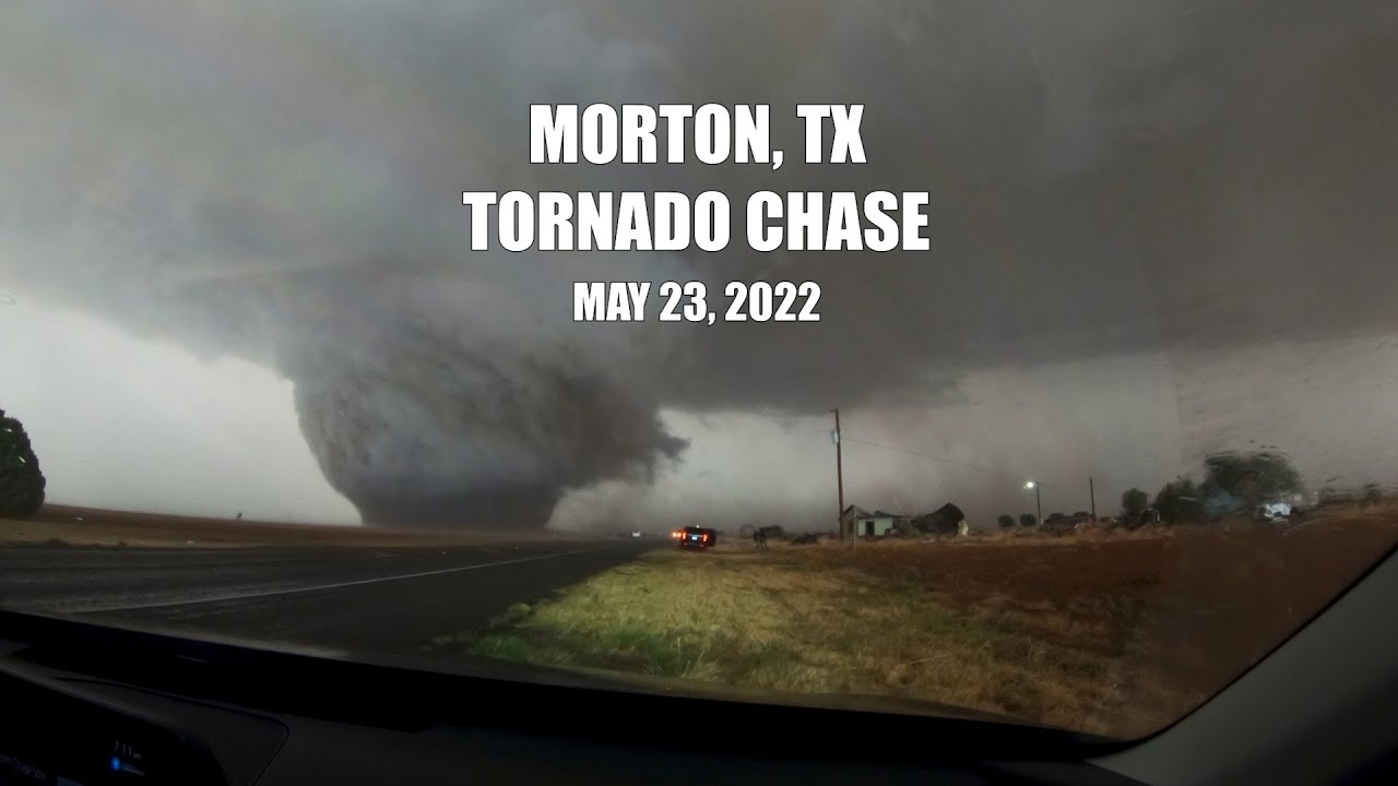23 MAY 2022 Morton, TX Tornado Chase [Dashcam] [Tornado at 400] YouTube