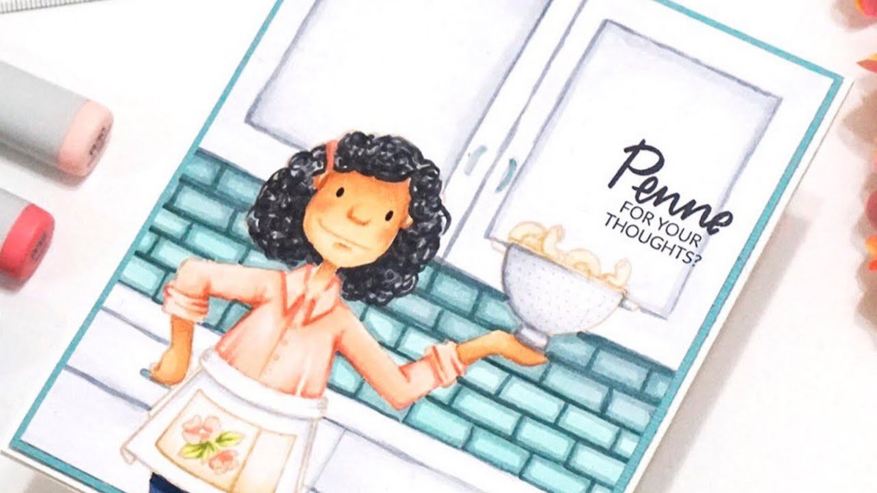 Coloring A Kitchen Scene With Copic Markers - YouTube