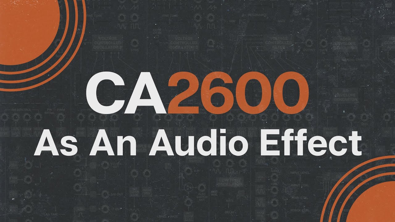 Using Cherry Audio's CA2600 As An Audio Effect YouTube