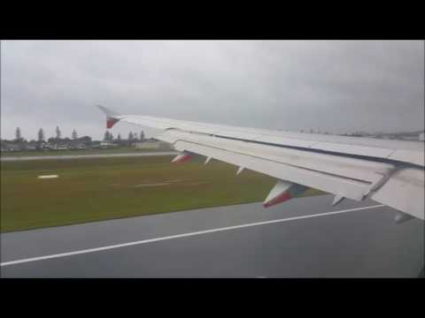 Wet Landing at Gold Coast - Jetstar Airbus A321