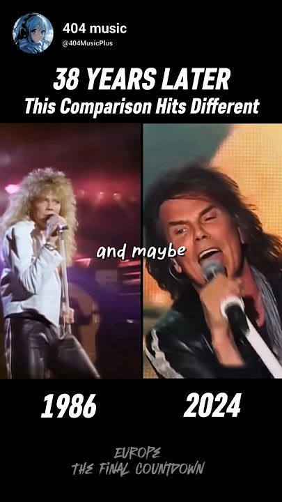 1986vs2024: Europe hits different #europe #thefinalcountdown #nostalgia #throwback #80smusic