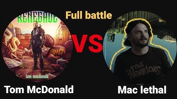 Tom MacDonald vs Mac lethal (With Health Bars) [Full battle]