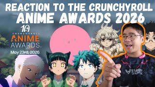 Reacting to the Crunchyroll anime awards 2026