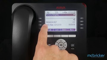 9508 9608 Call from Outbound Call History Avaya IPOffice McBricker