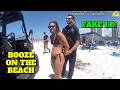 Dull Cop Lectures Young Lady for Drinking on the Beach - Clearwater, Florida - September 1, 2025