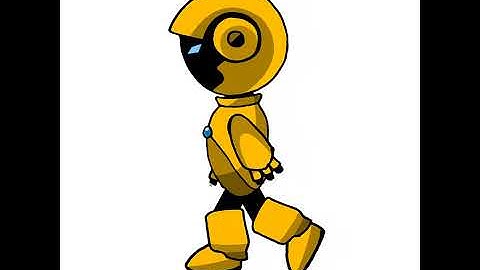 robot walk animation