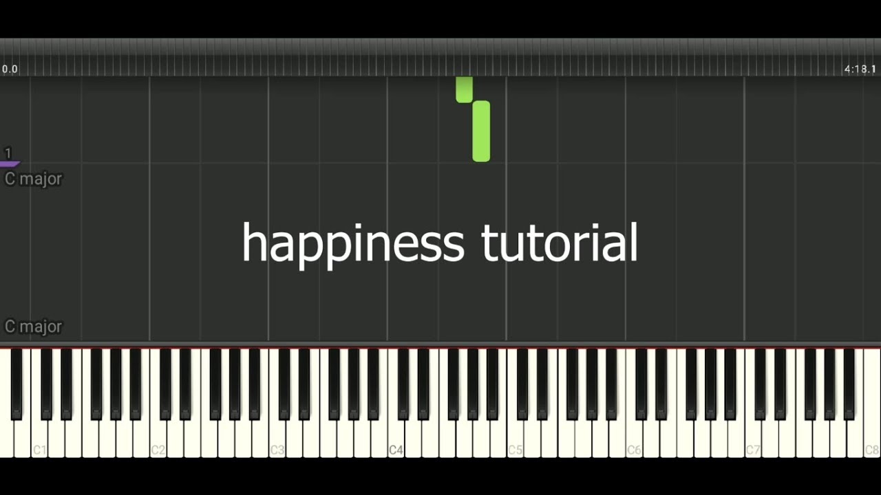 rex orange county - happiness piano tutorial - YouTube