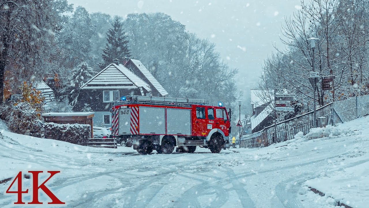 Driving in a heavy Snowstorm ❄️ Upper Harz | Relaxing Driving Sounds 🚙 Winter ASMR 4K ❄️🌨️🏔️
