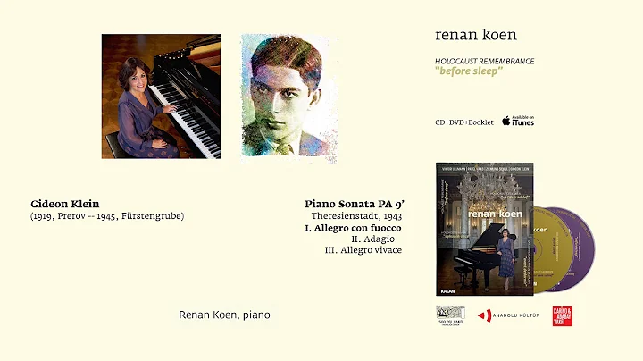 Renan Koen 'Before Sleep' - Gideon Klein / Piano S...