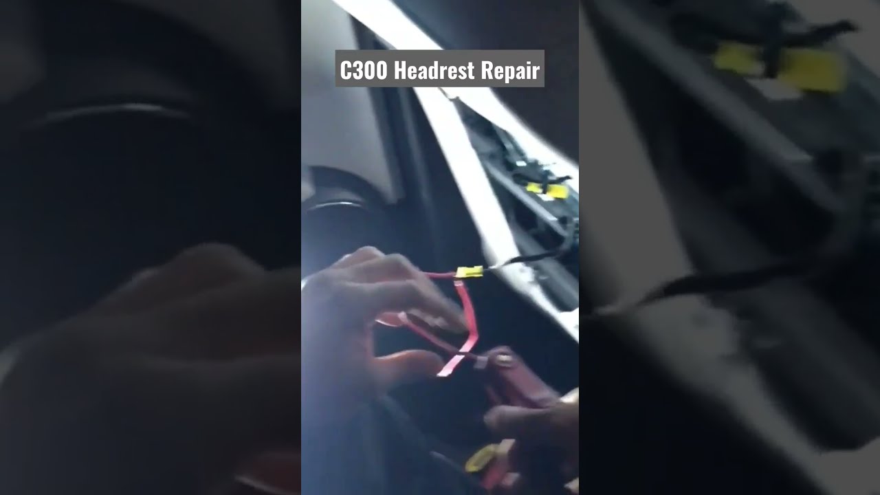 How to Reset your headrest after someone has the audacity torear-end your Benz