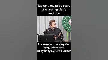 Taeyang Reveals A Story Of Watching Black Pink Lisa S Audition 