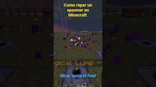 Como reparar un spawner en Minecraft #minecraft #meme #minecraftgameplay