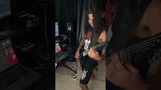 Writing and recording some new riffs! #solarguitars #guitar #deathmetal