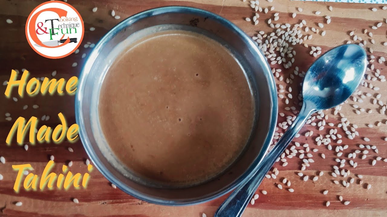 Home made tahini , easy tahini sauce recipe - YouTube