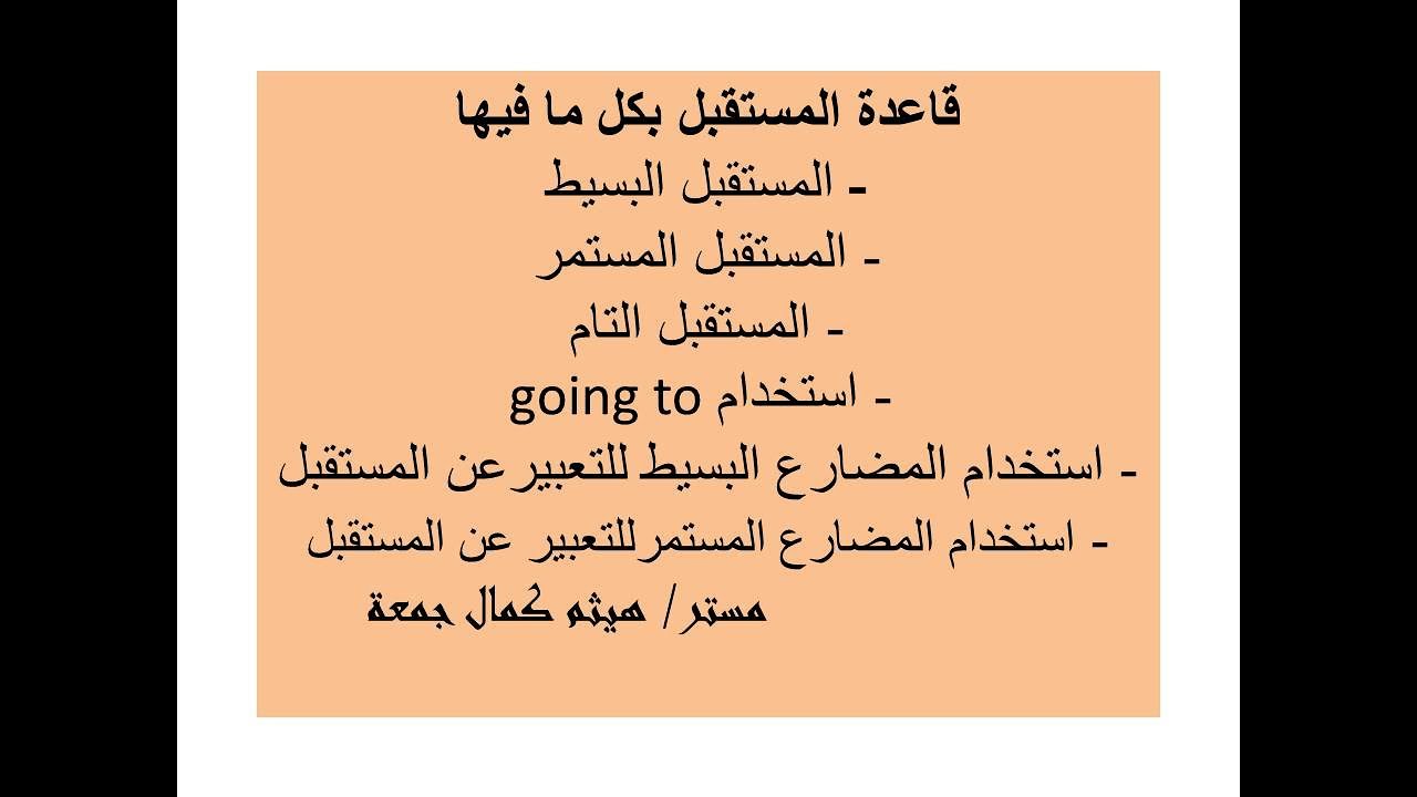 اشكال المستقبل | Future forms | will | going to