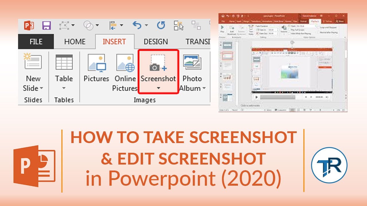 HOW TO TAKE SCREENSHOT IN POWERPOINT 2020 YouTube
