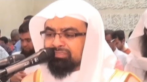 الشيخ ناصر القطامي يبكي المصلين في تراويح رمضان 1437ه أواخر سورة عمران
