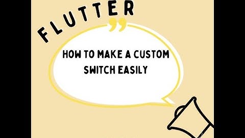 How to make a custom switch with pageview easily. Flutter