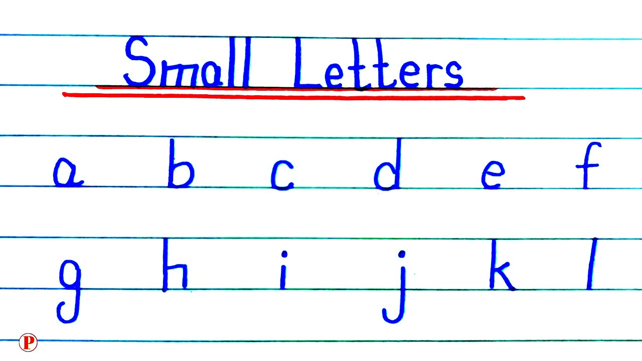 How to Write Small Letters A to Z | Easy Alphabet Writing for Kids ...