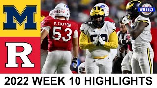 #5 Michigan vs Rutgers Highlights | College Football Week 10 | 2022 College Football Highlights