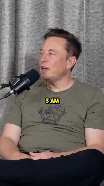 what time does Elon musk going to sleep? | #elonmusk #shorts #