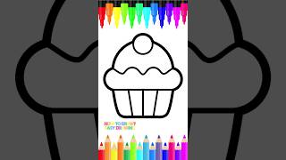 Easy Drawing For Kids Learn How To Draw A Cute Muffin