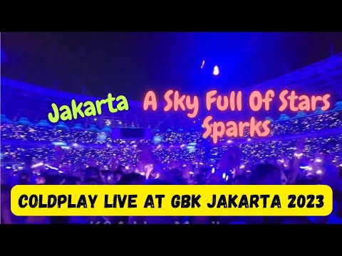 " Jakarta A Sky Full Of Star" ~ Spark | Coldplay Music Of The Sphere Live at Stadiun GBK Jakarta2023