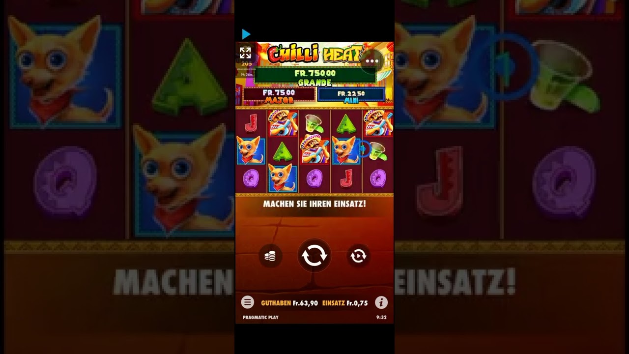 Chili Heat Test (mit 10€ No Deposit Startguthaben 500€ ausgezahlt in u69min)