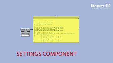 Karamba3D Tidbits #17 - Settings Component